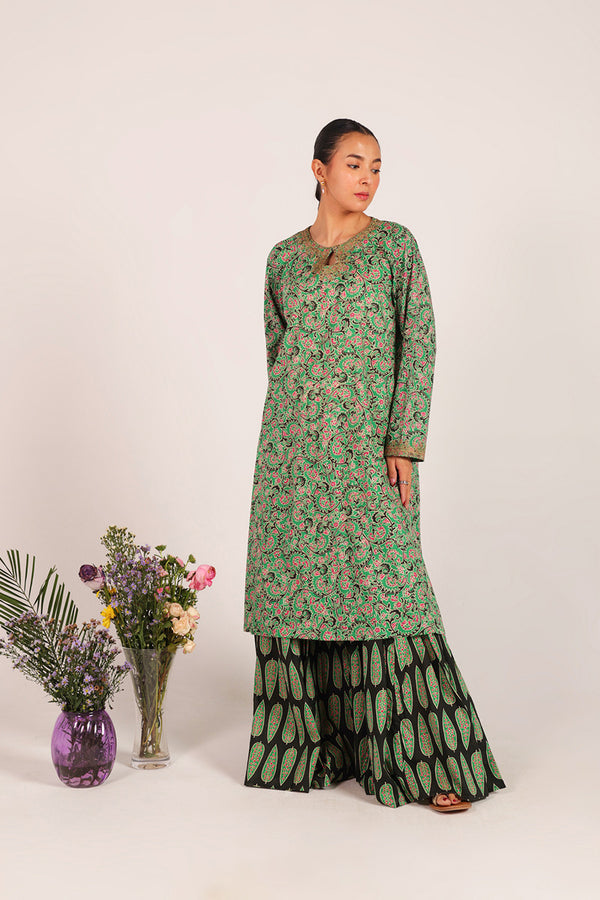 Saru Luxe Thread Gharara Set
