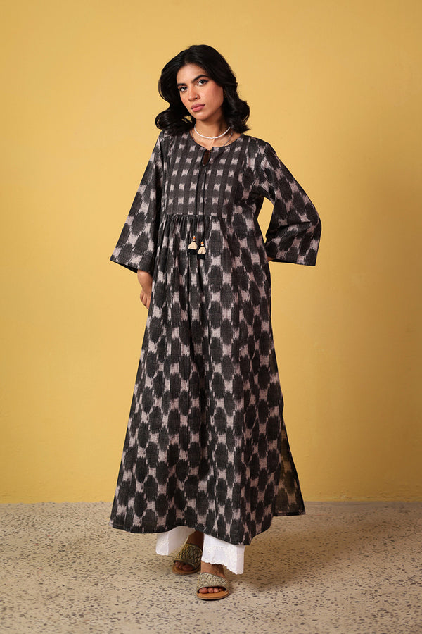 Tassel Twirl Ikkat Kurta