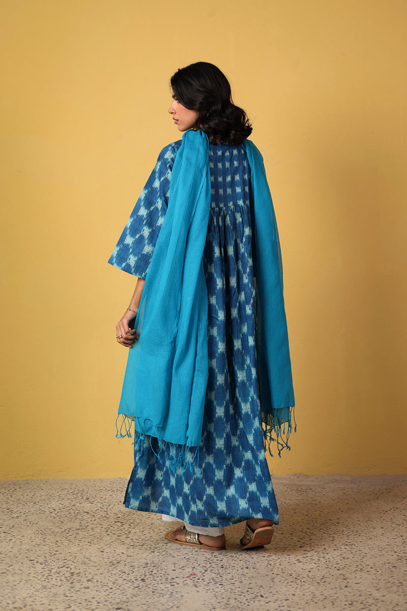 Tassel Twirl Ikkat Kurta