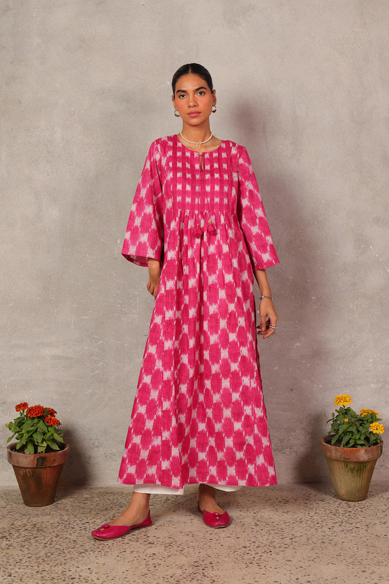 Tassel Twirl Ikkat Kurta