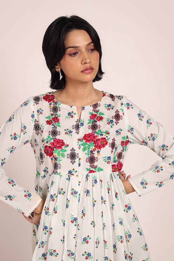 Heart of Balochi Booti Frock