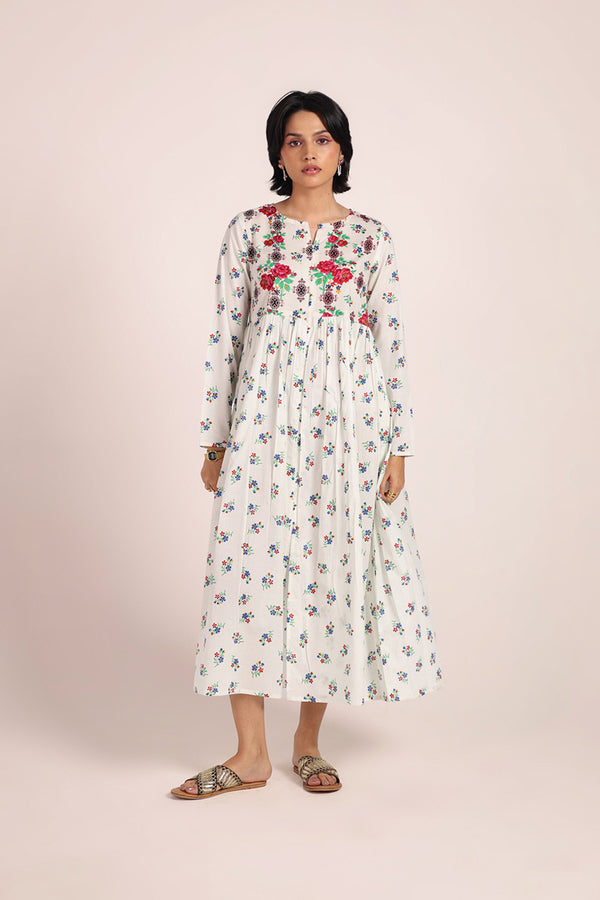 Heart of Balochi Booti Frock