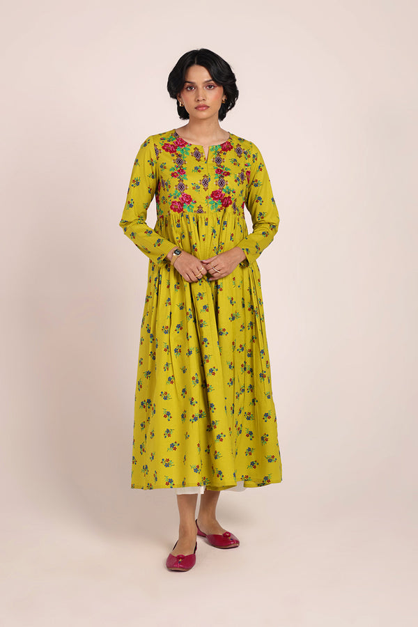 Heart of Balochi Booti Frock