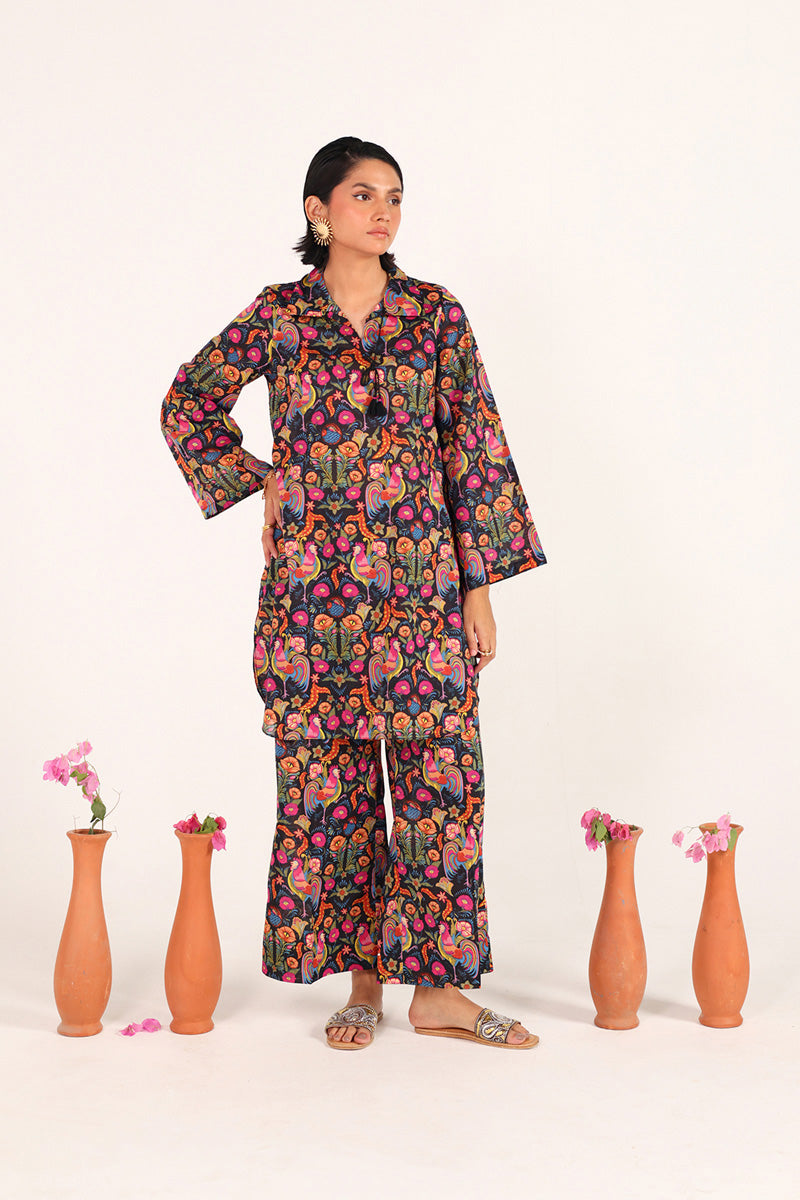 Rooster Folk Flair Co-Ord Set