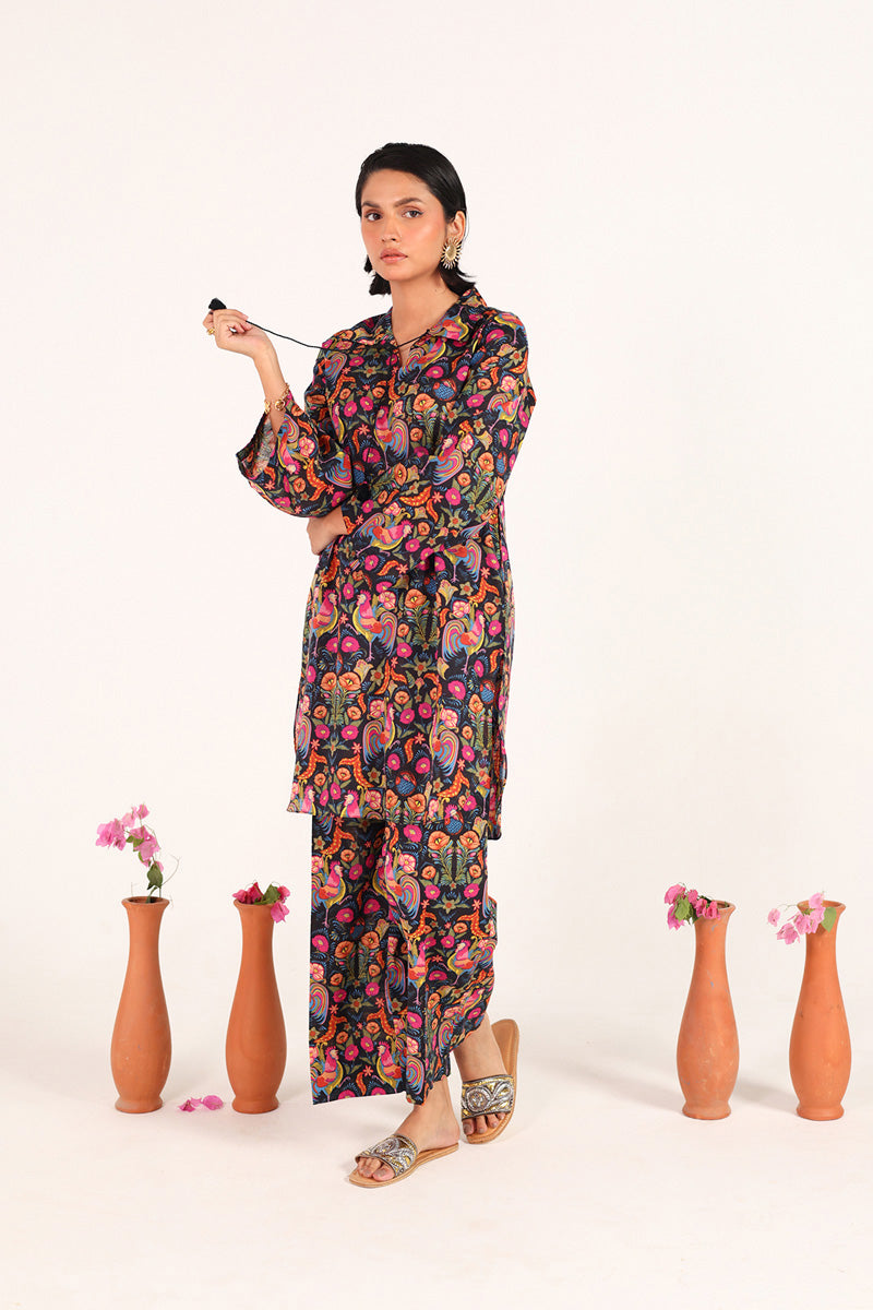 Rooster Folk Flair Co-Ord Set