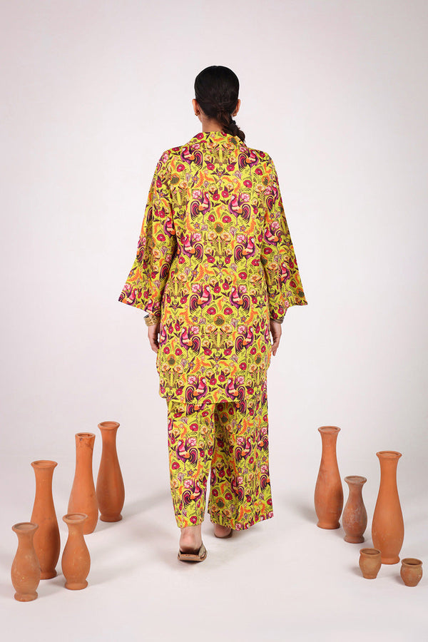 Rooster Folk Flair Co-Ord Set