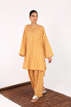 Buttoned Gul E Aqs 2 Piece