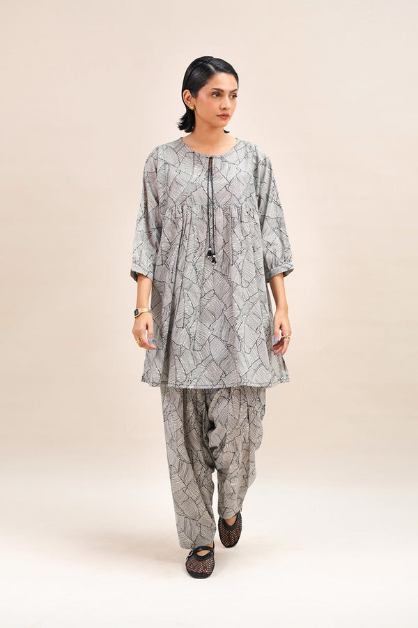 Flared Printed Dual-Set