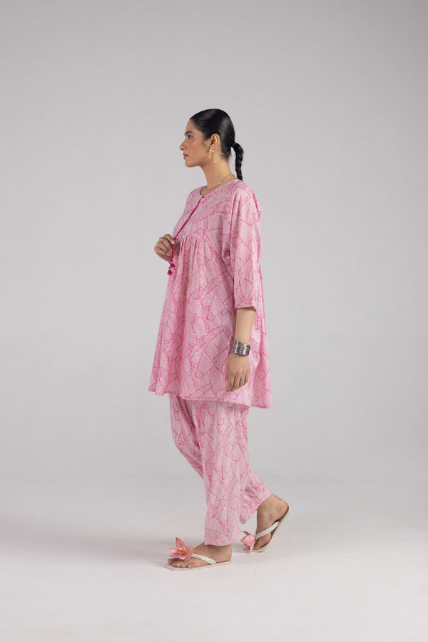 Flared Printed Dual-Set