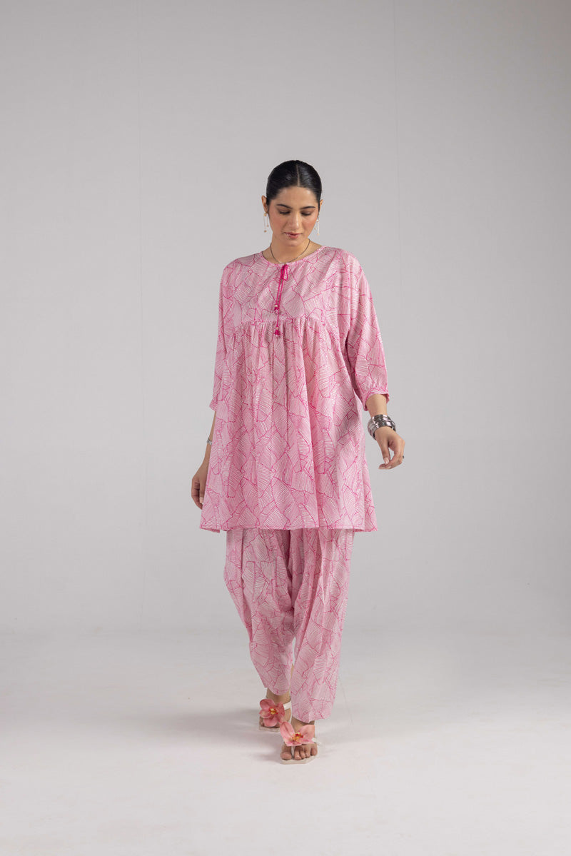 Flared Printed Dual-Set
