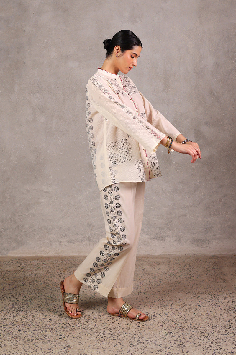 Chambeli Block-Tale Co-Ord Set