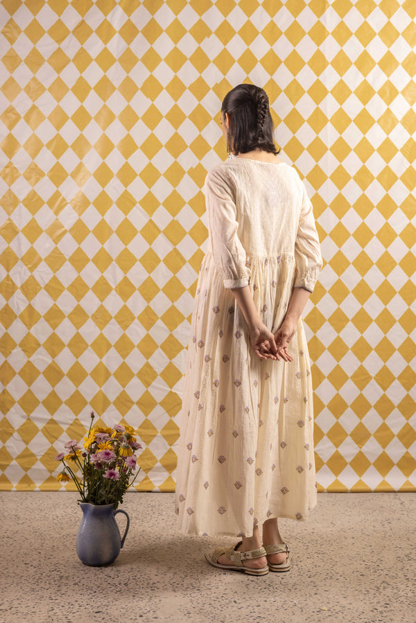 Block-Printed Chambeli Dress