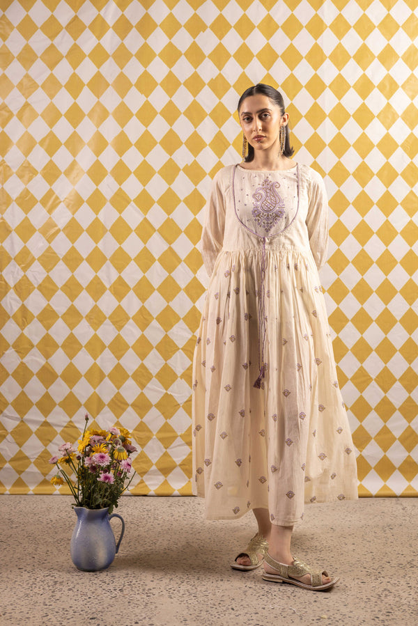 Block Printed Chambeli Frock