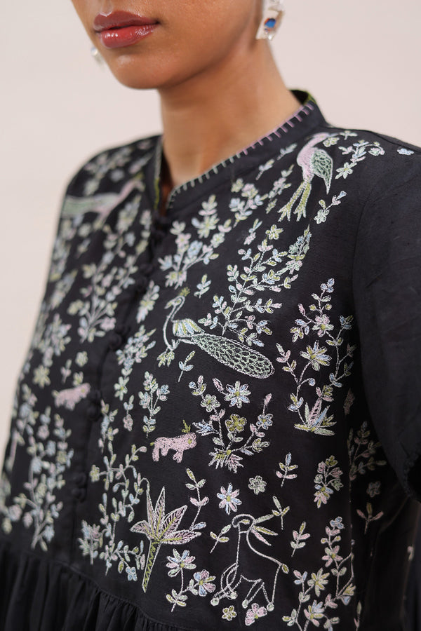 Embroidered Faras Dress