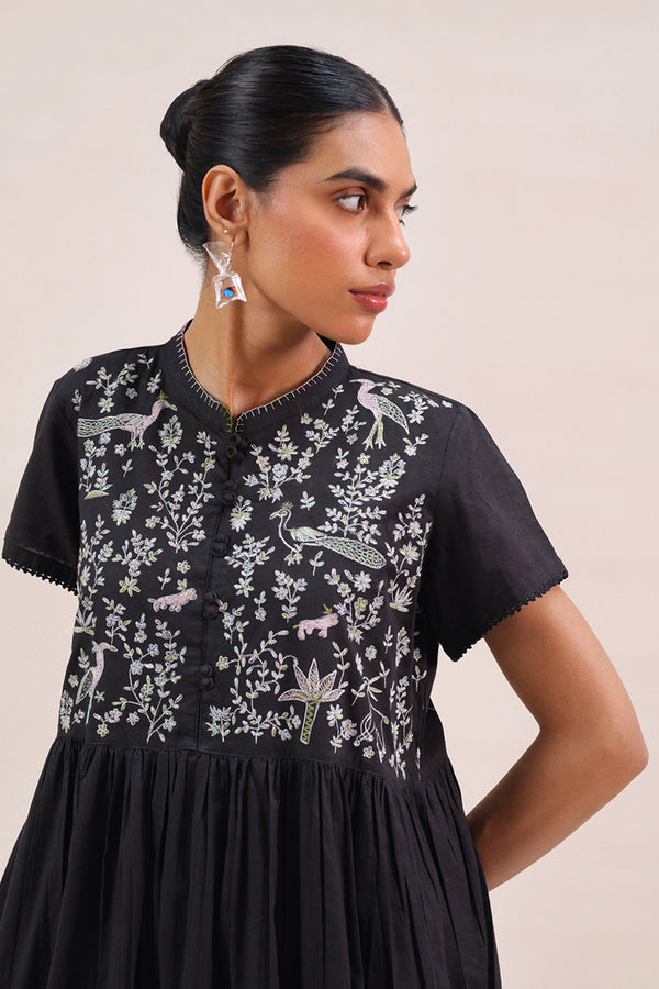Embroidered Faras Dress