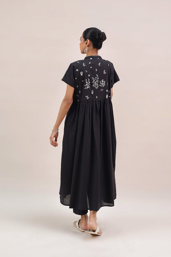 Embroidered Faras Dress