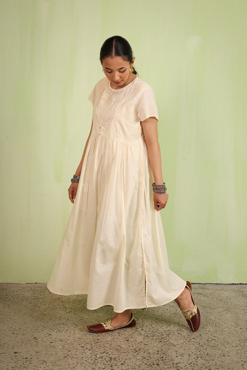 Nur-E-Gul Appliqued Dress