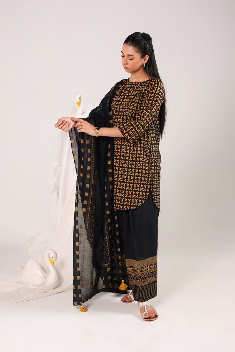 African Charm Block Baat 3 Piece Suit