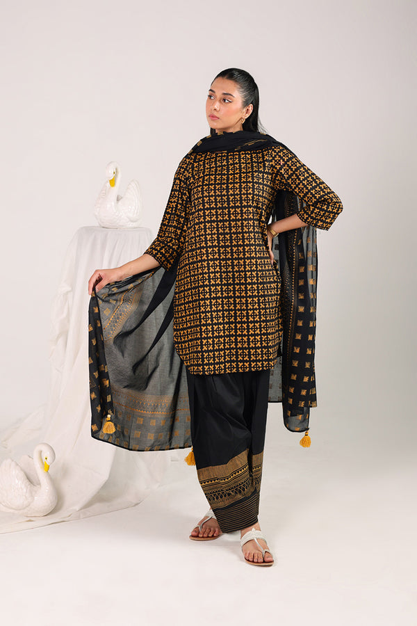 African Charm Block Baat 3 Piece Suit