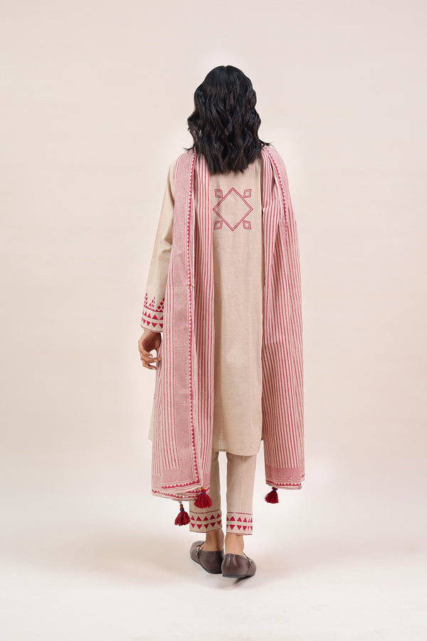 African Block-Printed 3 Piece Suit