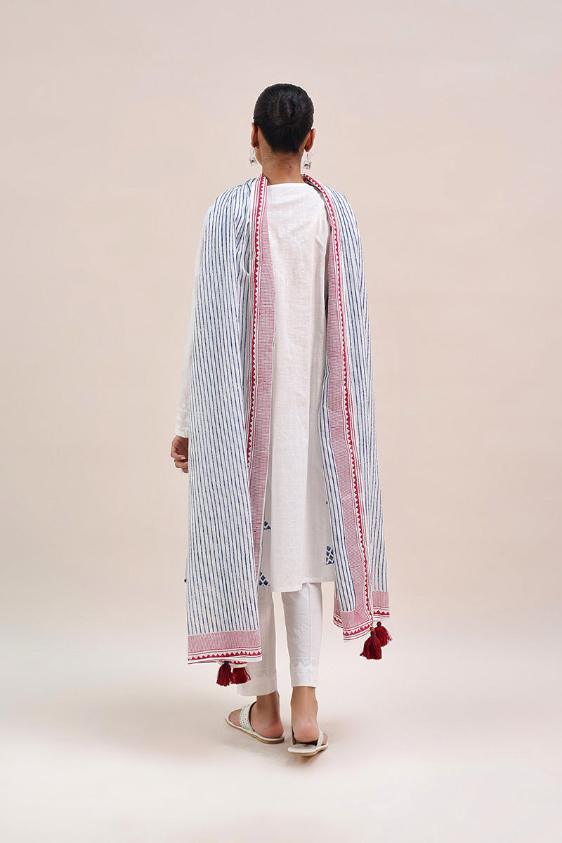 African Block-Printed 3 Piece Suit
