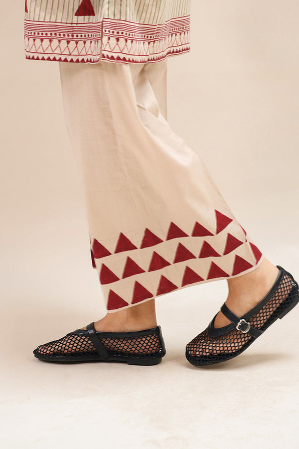 Black-Printed African Charm Duo