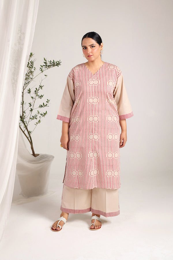 Block print African Charm Duo