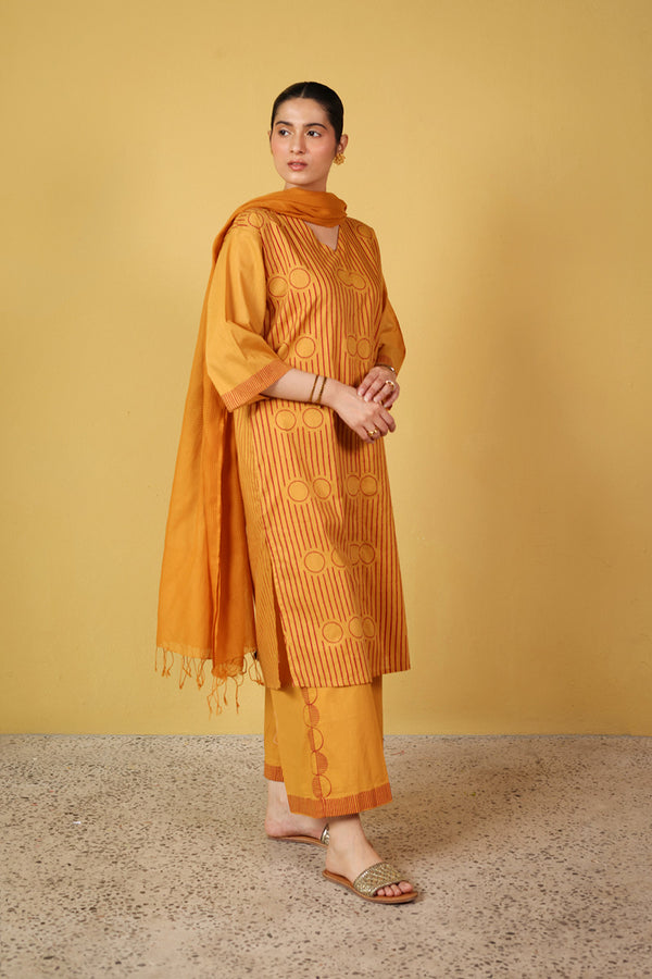 Block print African Charm Duo