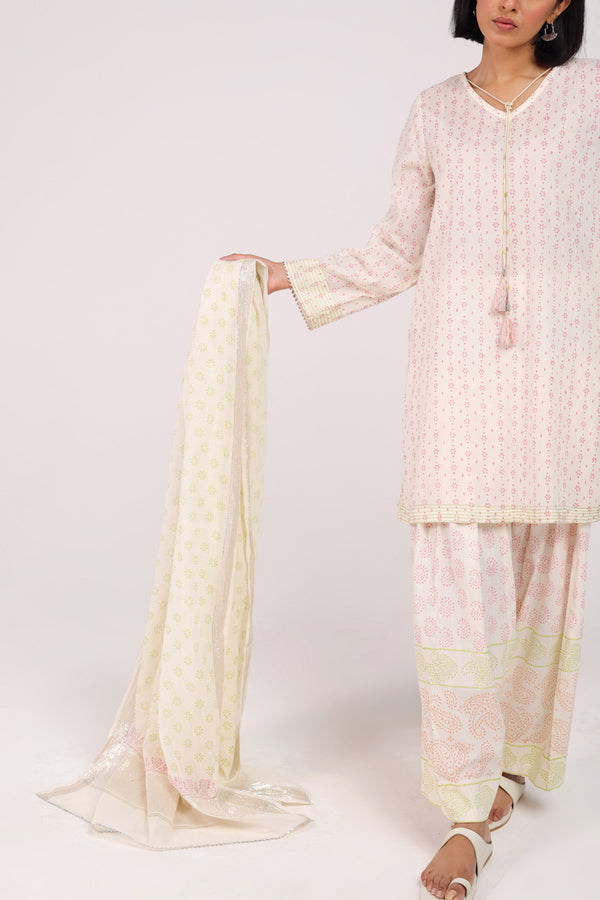 Anarkali Block Grace 3 Piece Suit