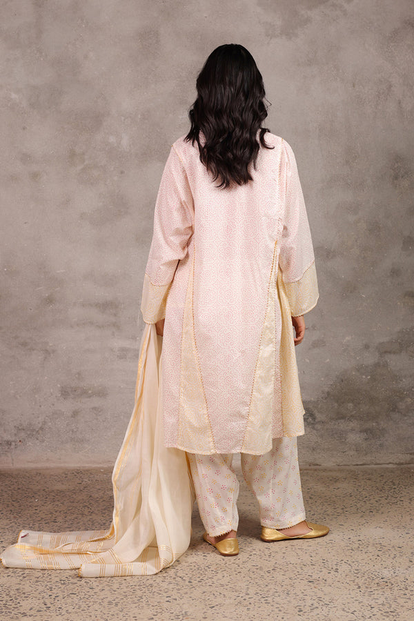 Block-Printed Anarkali Ensemble