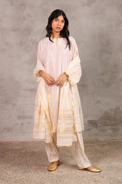 Block-Printed Anarkali Ensemble