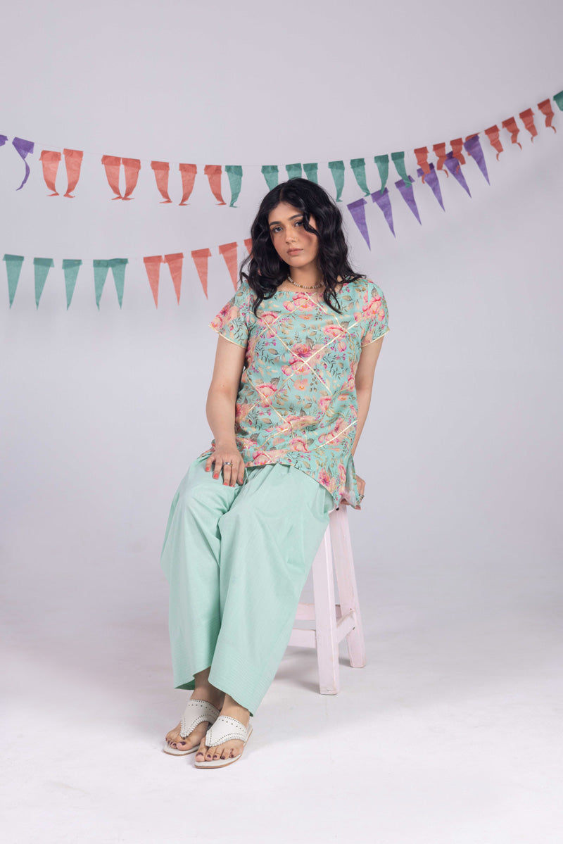 Khushbu Gota Gleam Set