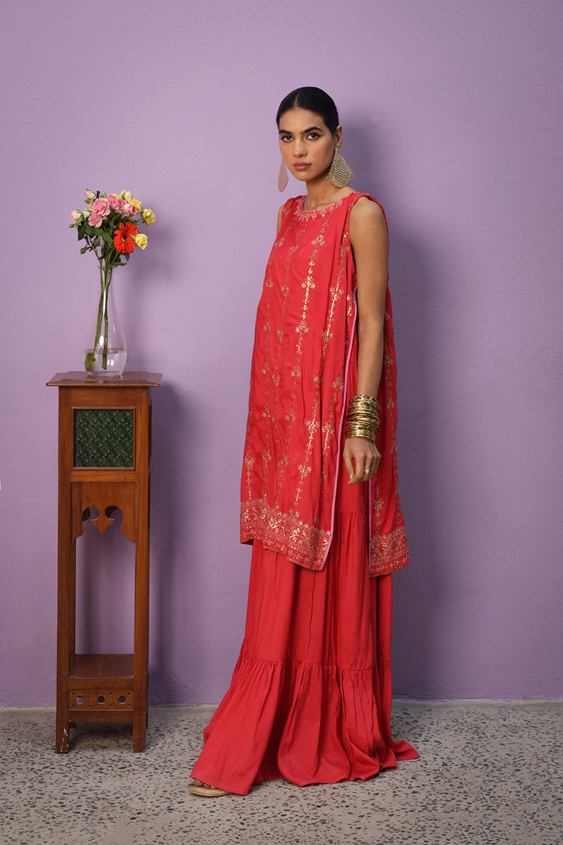 Gulastari Sheen Kurta