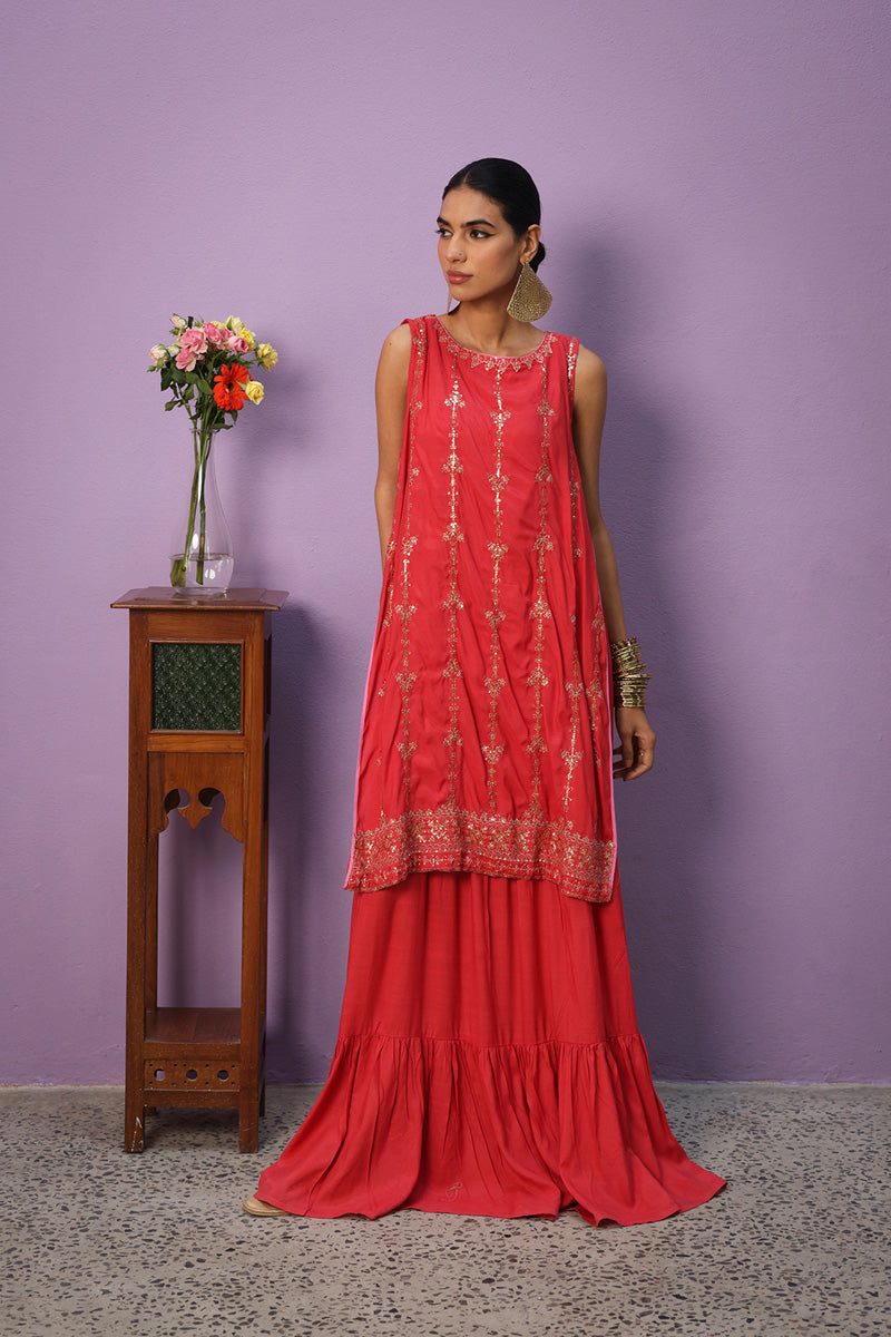 Gulastari Sheen Kurta