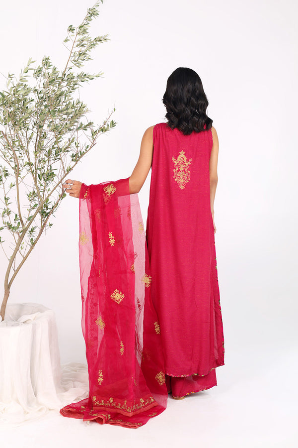 Hues of Red Golden Drift 3 Piece Suit