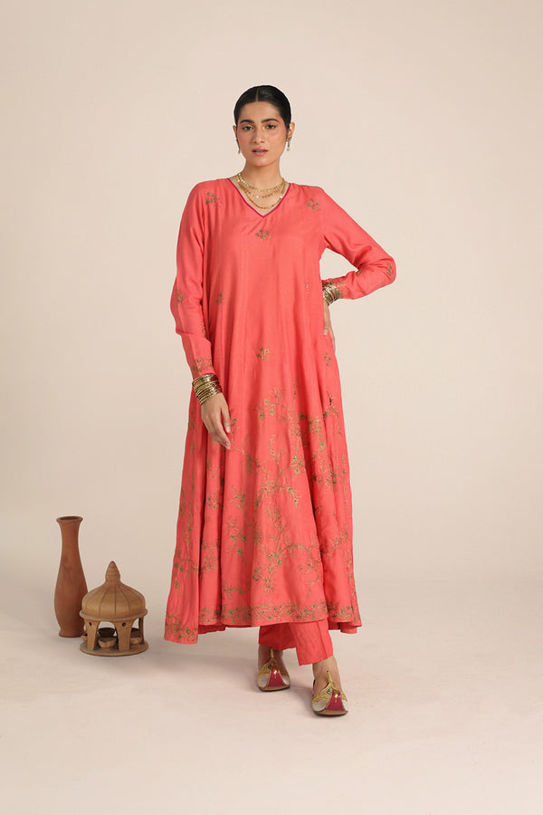 Hues of Red Gilded Flare Ensemble