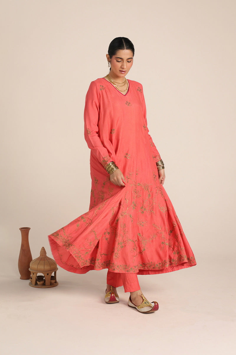 Hues of Red Gilded Flare Ensemble