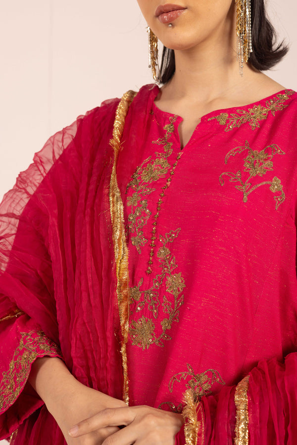 Hues of Red Nazakat 3 piece