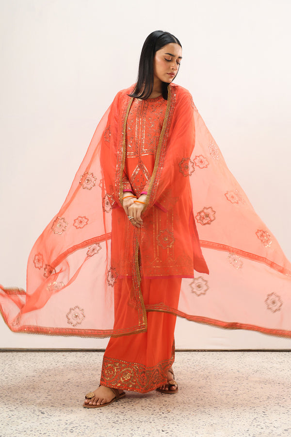 Silver Sequin 3-Piece Ensemble