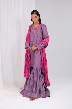 Shoukh Rang 3 Piece Gharara Set