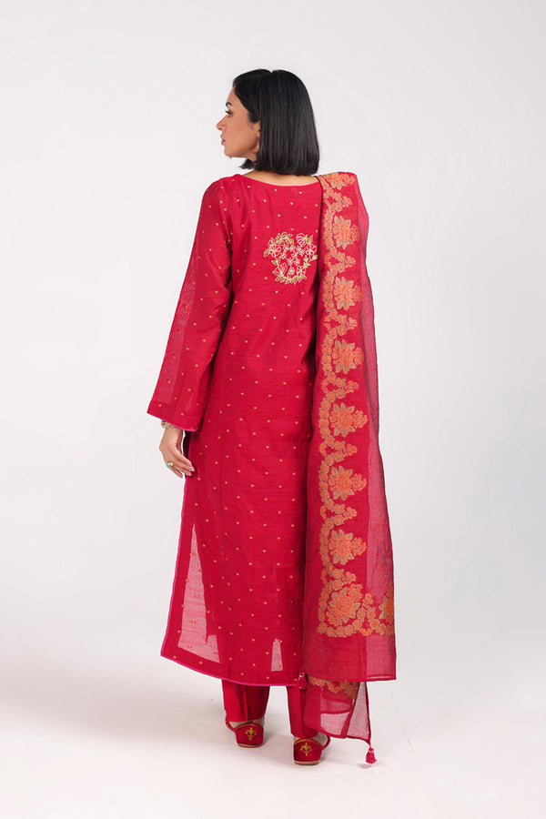 Sequin Whispers in Golden Rose Suit