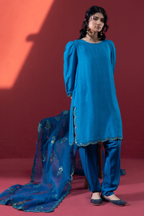 Scalloped Sequin 3-Piece Set