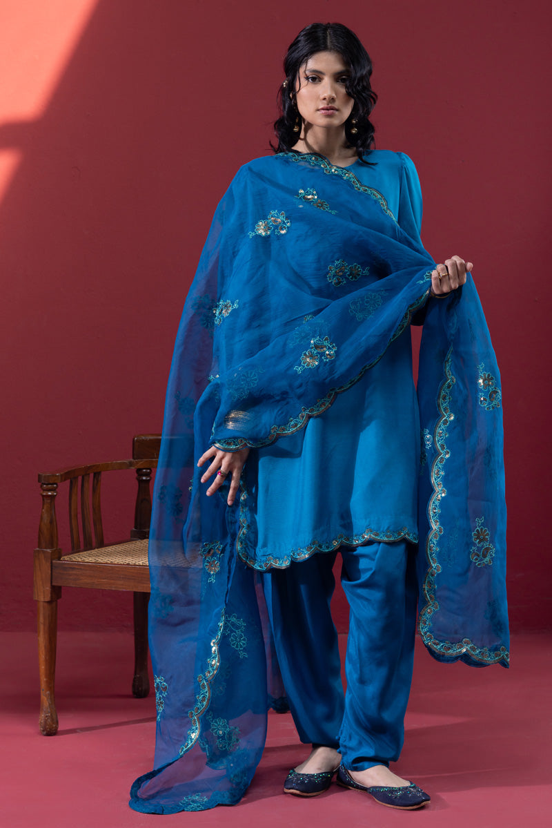 Scalloped Sequin 3-Piece Set