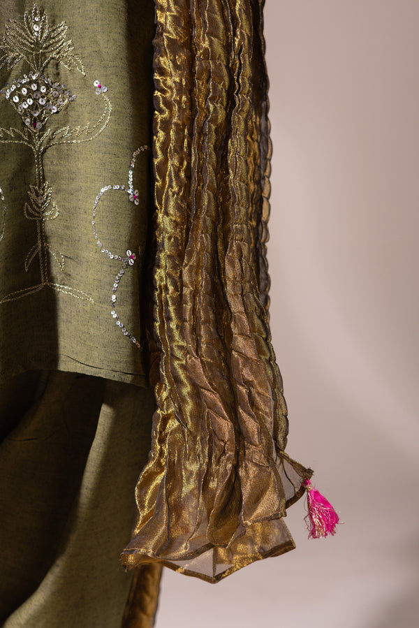 Shoukh Rang Gilded Dupatta