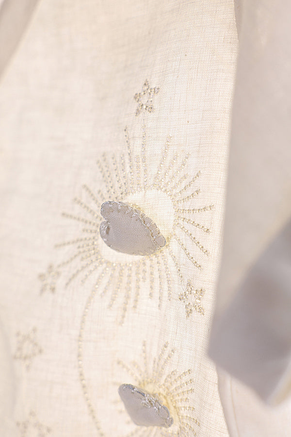 Embroidered Heart loom Top