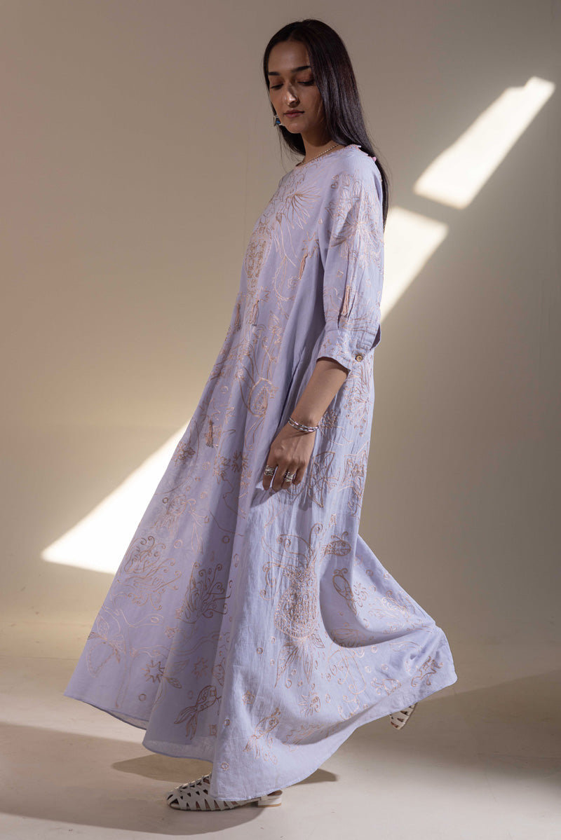 Starry Knots Aari-Embroidered Dress