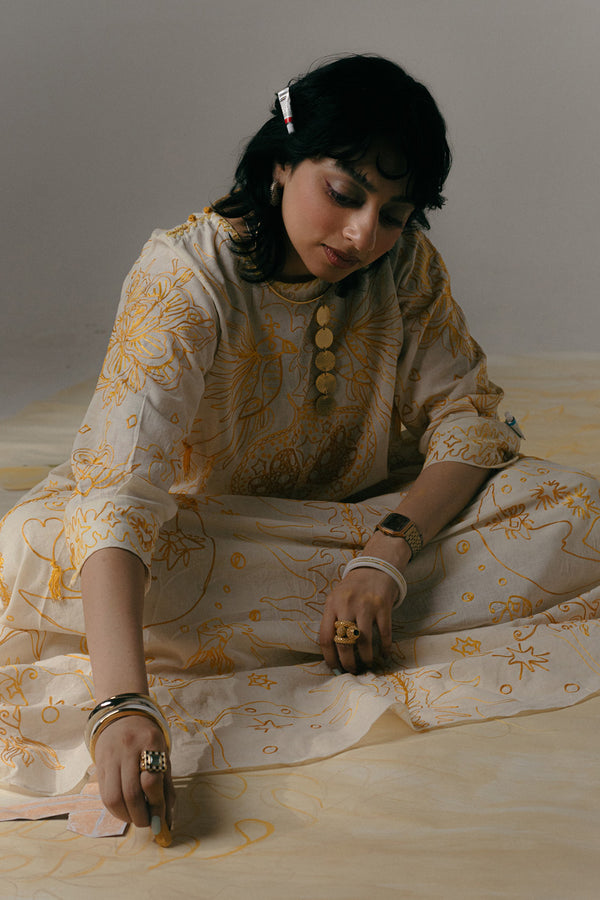 Starry Knots Aari-Embroidered Dress