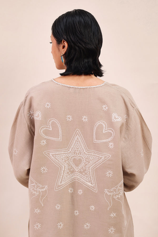 Ocean Whim Embroidered Kurta