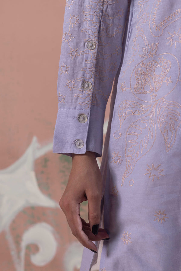 Ocean Whim Embroidered Kurta