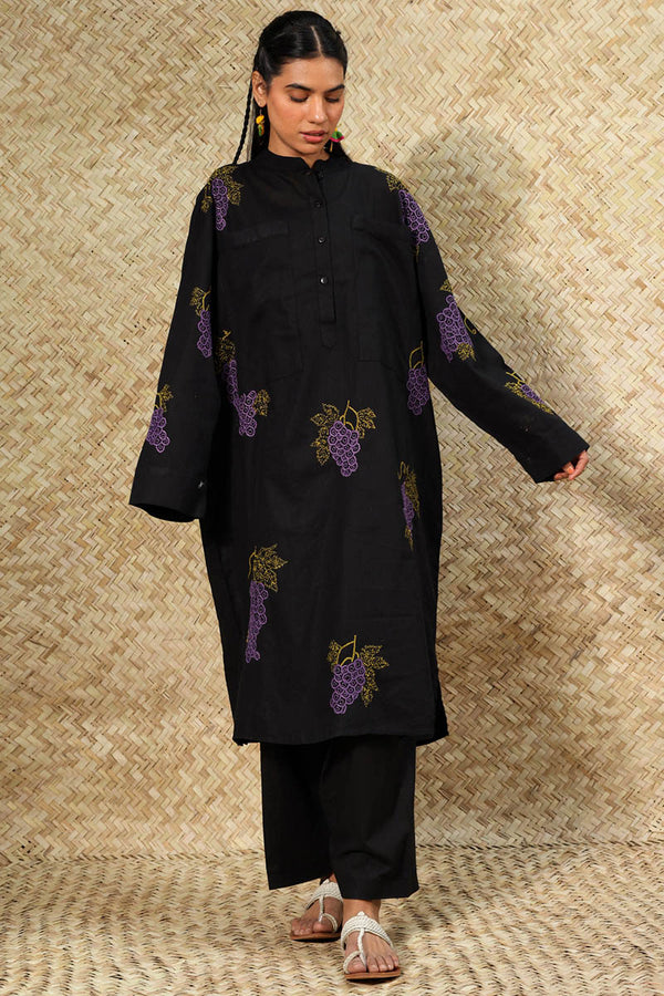 Embroidered Baddie Kurta